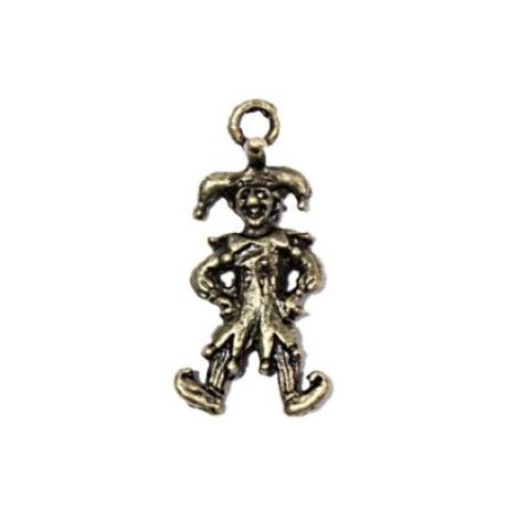 Zawieszka metalowa Charms ScrapBerry's Błazen, 23mm